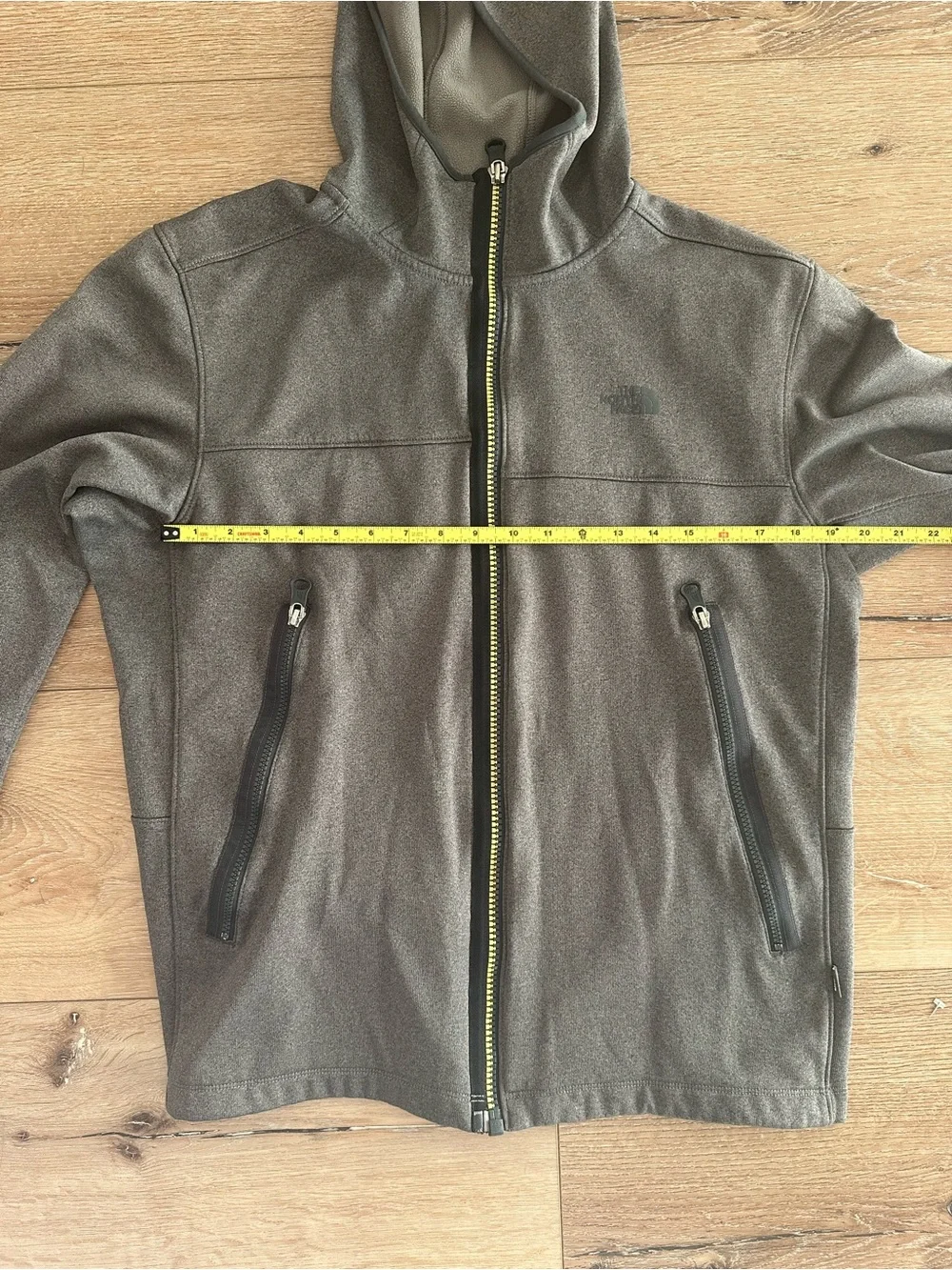 The North Face Gray Fleece Jacket with Hood